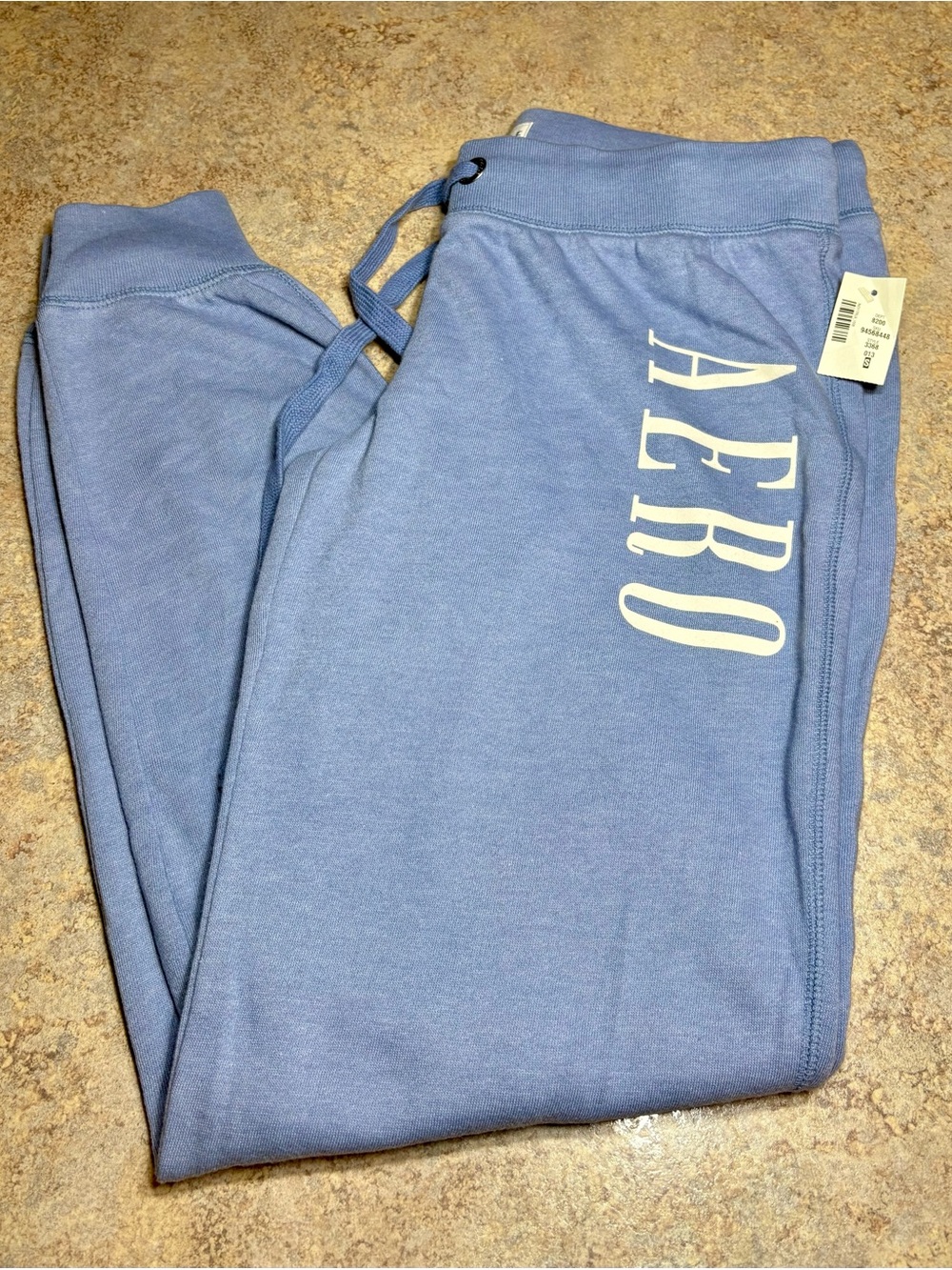 Aeropostale Aero Periwinkle Blue Logo Joggers NWT